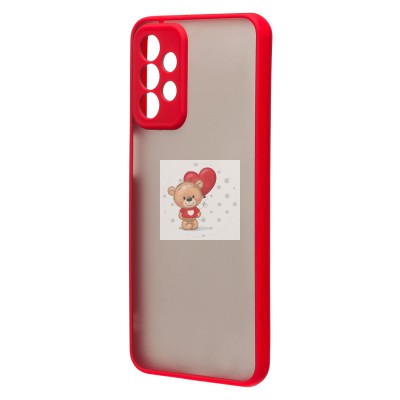 Чехол-накладка для Samsung A235 Galaxy A23 4G (красный/черный) - PC041