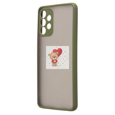 Чехол-накладка для Samsung A325 Galaxy A32 4G (зеленый/черный) - PC041