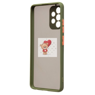 Чехол-накладка для Samsung A325 Galaxy A32 4G (зеленый/черный) - PC041