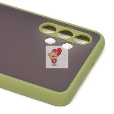 Чехол-накладка для Samsung A325 Galaxy A32 4G (зеленый/черный) - PC041