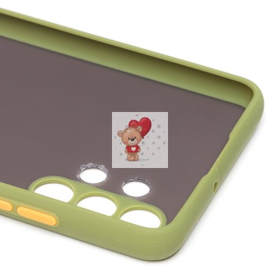 Чехол-накладка для Samsung A325 Galaxy A32 4G (зеленый/черный) - PC041