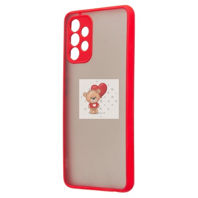 Чехол-накладка для Samsung A325 Galaxy A32 4G (красный/черный) - PC041