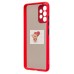Чехол-накладка для Samsung A325 Galaxy A32 4G (красный/черный) - PC041