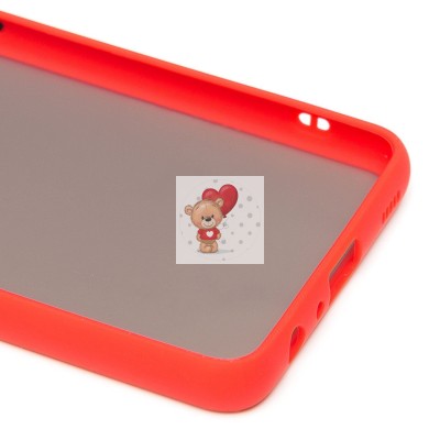 Чехол-накладка для Samsung A325 Galaxy A32 4G (красный/черный) - PC041