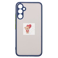 Чехол-накладка для Samsung A346 Galaxy A34 (темно-синий/черный) - PC041