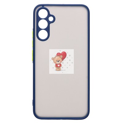 Чехол-накладка для Samsung A346 Galaxy A34 (темно-синий/черный) - PC041