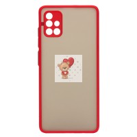 Чехол-накладка для Samsung A515 Galaxy A51 (красный/черный) - PC041 Чехол-накладка для Samsung A515 Galaxy A51 (красный/черный) - PC041