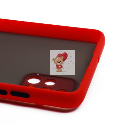 Чехол-накладка для Samsung A515 Galaxy A51 (красный/черный) - PC041