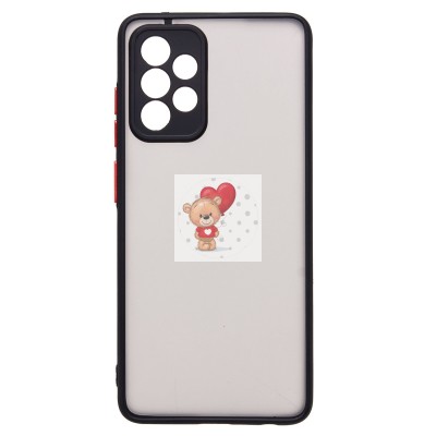 Чехол-накладка для Samsung A525 Galaxy A52 (черный/черный) - PC041