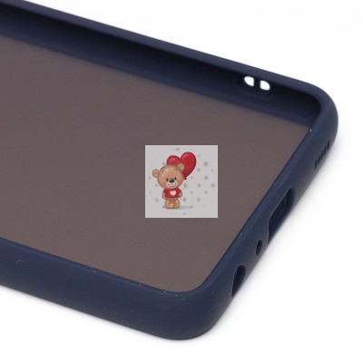 Чехол-накладка для Samsung A525 Galaxy A52 (темно-синий/черный) - PC041