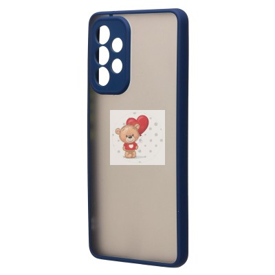 Чехол-накладка для Samsung A536 Galaxy A53 5G (темно-синий/черный) - PC041