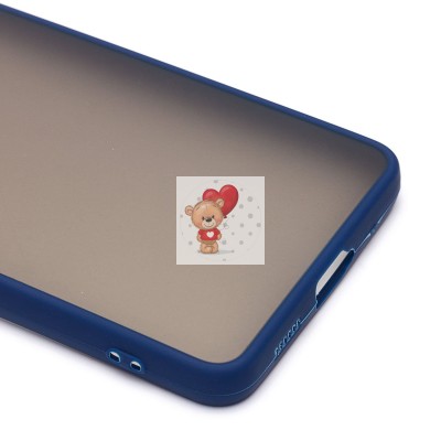 Чехол-накладка для Samsung A536 Galaxy A53 5G (темно-синий/черный) - PC041