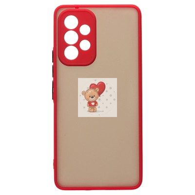 Чехол-накладка для Samsung A536 Galaxy A53 5G (красный/черный) - PC041