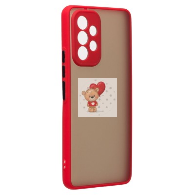 Чехол-накладка для Samsung A536 Galaxy A53 5G (красный/черный) - PC041 Чехол-накладка для Samsung A536 Galaxy A53 5G (красный/черный) - PC041