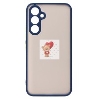 Чехол-накладка для Samsung A546 Galaxy A54 (темно-синий/черный) - PC041