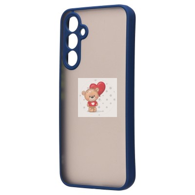 Чехол-накладка для Samsung A546 Galaxy A54 (темно-синий/черный) - PC041