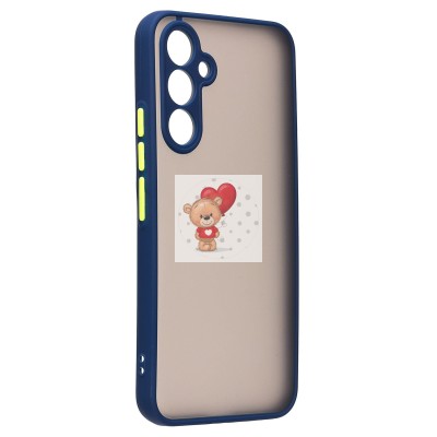 Чехол-накладка для Samsung A546 Galaxy A54 (темно-синий/черный) - PC041