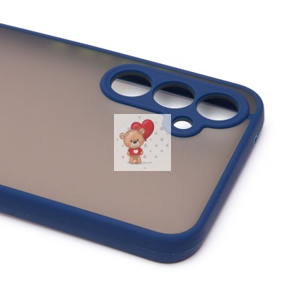 Чехол-накладка для Samsung A546 Galaxy A54 (темно-синий/черный) - PC041