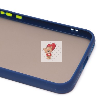 Чехол-накладка для Samsung A546 Galaxy A54 (темно-синий/черный) - PC041