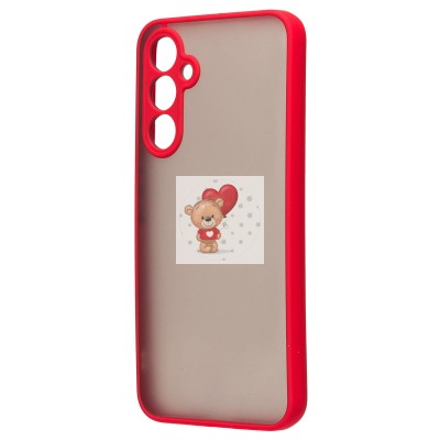 Чехол-накладка для Samsung A546 Galaxy A54 (красный/черный) - PC041