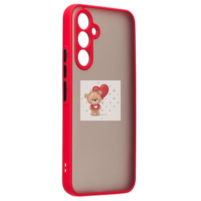 Чехол-накладка для Samsung A546 Galaxy A54 (красный/черный) - PC041