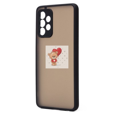 Чехол-накладка для Samsung A725 Galaxy A72 (черный/черный) - PC041