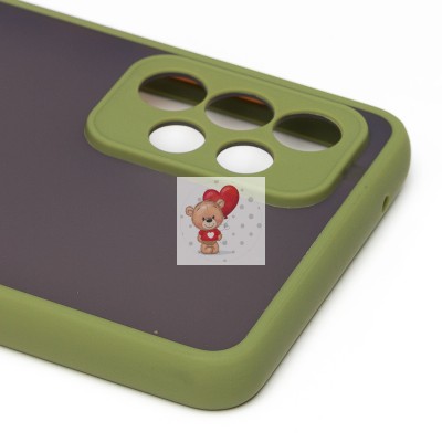 Чехол-накладка для Samsung A725 Galaxy A72 (зеленый/черный) - PC041