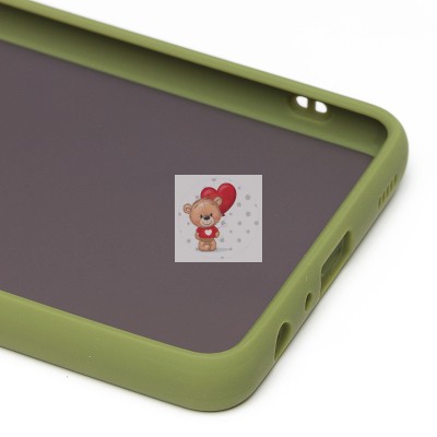 Чехол-накладка для Samsung A725 Galaxy A72 (зеленый/черный) - PC041