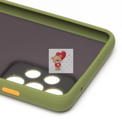 Чехол-накладка для Samsung A725 Galaxy A72 (зеленый/черный) - PC041