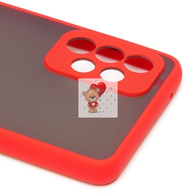 Чехол-накладка для Samsung A725 Galaxy A72 (красный/черный) - PC041