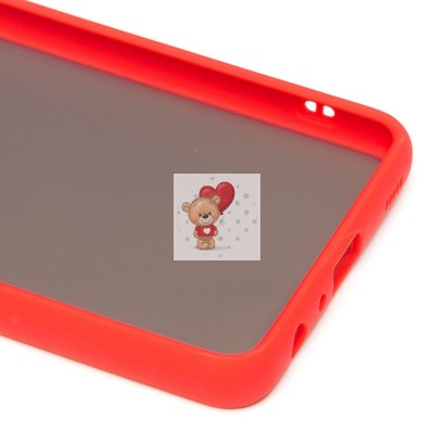 Чехол-накладка для Samsung A725 Galaxy A72 (красный/черный) - PC041