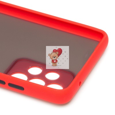 Чехол-накладка для Samsung A725 Galaxy A72 (красный/черный) - PC041