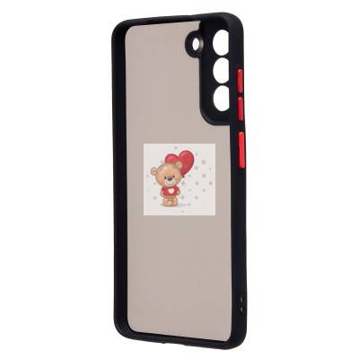 Чехол-накладка для Samsung G990 Galaxy S21FE (черный/черный) - PC041