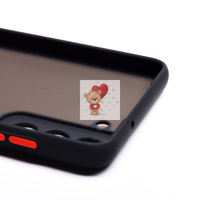 Чехол-накладка для Samsung G990 Galaxy S21FE (черный/черный) - PC041