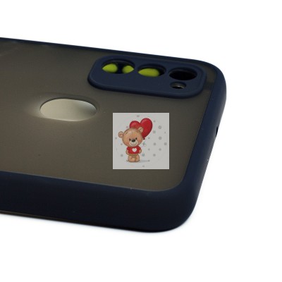 Чехол-накладка для Samsung M215G Galaxy M21 2021 Edition (темно-синий/черный) - PC041 Чехол-накладка для Samsung M215G Galaxy M21 2021 Edition (темно-синий/черный) - PC041