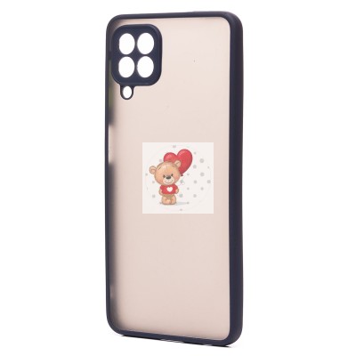 Чехол-накладка для Samsung M325 Galaxy M32 Global (темно-синий/черный) - PC041