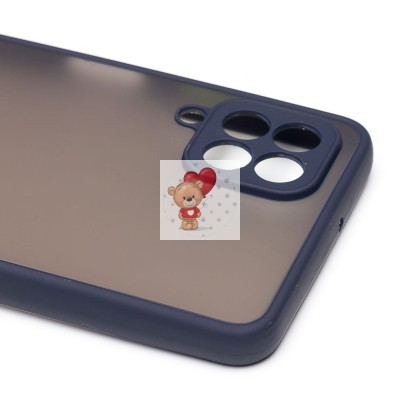 Чехол-накладка для Samsung M325 Galaxy M32 Global (темно-синий/черный) - PC041