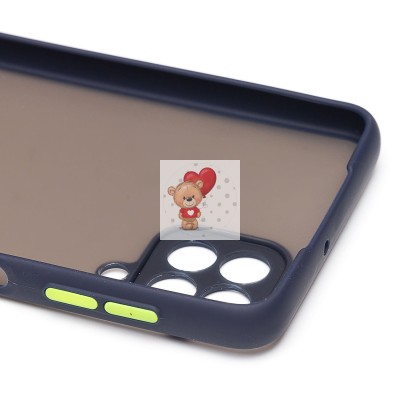 Чехол-накладка для Samsung M325 Galaxy M32 Global (темно-синий/черный) - PC041