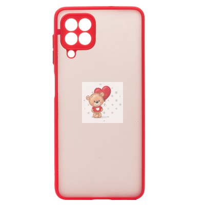 Чехол-накладка для Samsung M325 Galaxy M32 Global (красный/черный) - PC041 Чехол-накладка для Samsung M325 Galaxy M32 Global (красный/черный) - PC041