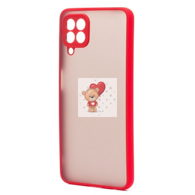 Чехол-накладка для Samsung M325 Galaxy M32 Global (красный/черный) - PC041