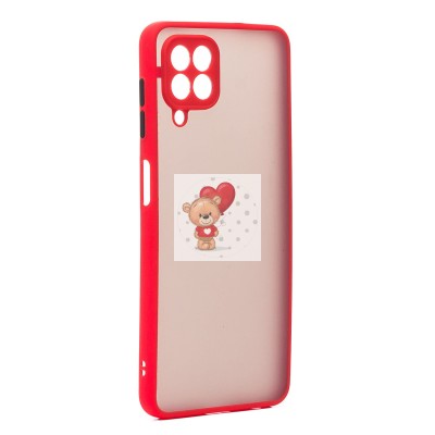 Чехол-накладка для Samsung M325 Galaxy M32 Global (красный/черный) - PC041