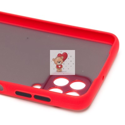 Чехол-накладка для Samsung M325 Galaxy M32 Global (красный/черный) - PC041