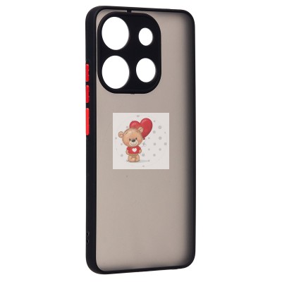 Чехол-накладка для Tecno Pop 7 Pro (черный) - PC041