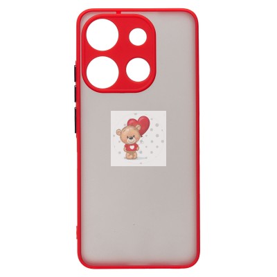 Чехол-накладка для Tecno Pop 7 Pro (красный) - PC041 Чехол-накладка для Tecno Pop 7 Pro (красный) - PC041