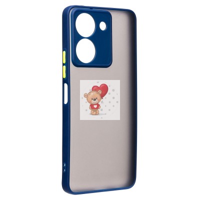 Чехол-накладка для Tecno Pop 8 (темно-синий) - PC041