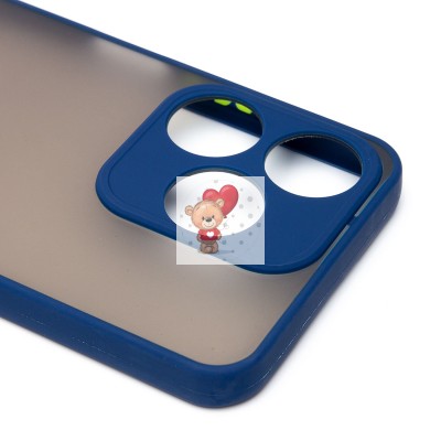 Чехол-накладка для Tecno Spark 10 4G (темно-синий) - PC041