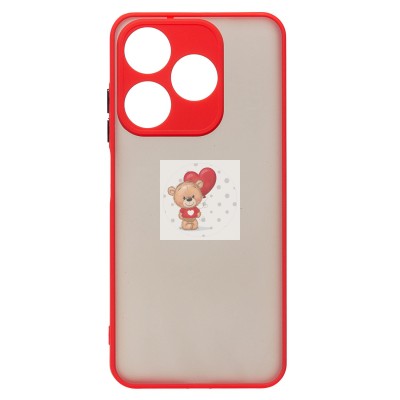 Чехол-накладка для Tecno Spark 10 4G (красный) - PC041 Чехол-накладка для Tecno Spark 10 4G (красный) - PC041