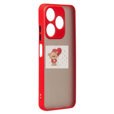 Чехол-накладка для Tecno Spark 10 4G (красный) - PC041 Чехол-накладка для Tecno Spark 10 4G (красный) - PC041