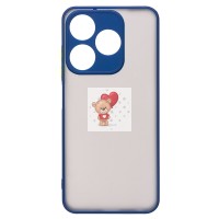 Чехол-накладка для Tecno Spark 10C (синий/черный) - PC041 Чехол-накладка для Tecno Spark 10C (синий/черный) - PC041