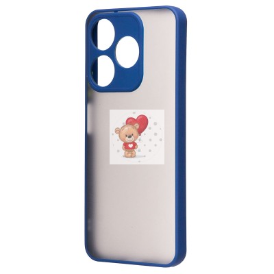 Чехол-накладка для Tecno Spark 10C (синий/черный) - PC041 Чехол-накладка для Tecno Spark 10C (синий/черный) - PC041